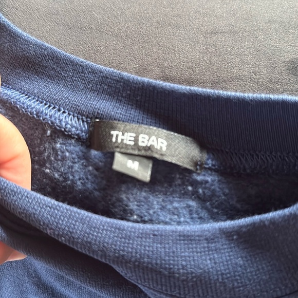 The Bar women’s Sweatshirt in Navy Blue - Picture 5 of 5